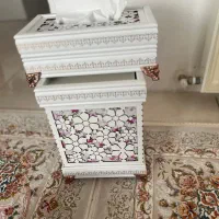 جا دستمالی و سطل|صنایع دستی و سایر لوازم تزئینی|مشکیندشت, |دیوار