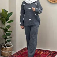 ست بلوز و شلوار بافت زنانه