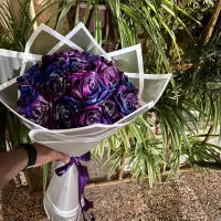 گل رز ربانی کهکشانی|گل مصنوعی|لنجان, |دیوار