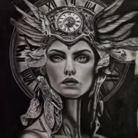 نقاشی سیاه قلم فروش و سفارش چهره