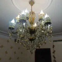 لوستر برنزی ۱۲ شاخه در حد نو|لوستر و چراغ آویز|فردیس, فردیس|دیوار