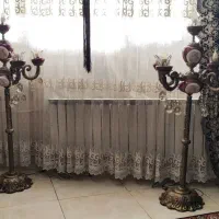 دوعدد کنار سالنی لوستر برنز