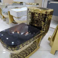 توالت فرنگی سفید طلائی