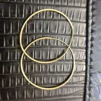 گوشواره حلقه ای طلا سایز بزرگ فوری