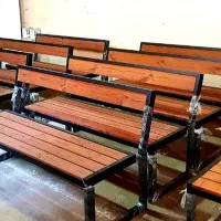 نیمکت باغی پارکی پشت دار محوطه زیر قیمت