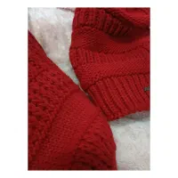 کلاه وشال گردن قرمز یلدایی دخترانه