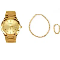 پکیج ساعت عقره ای طلایی