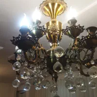 سه عدد لوستر ده شاخه برنج شیک