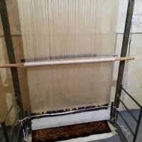 فرش دستباف نیمه کاره زرنیم