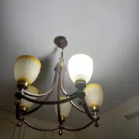 لوستر فلزی ۵ شاخه