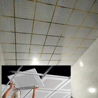 سقف کاذب کناف تایل 60*60 پی وی سی سوراخدار کمپارس|خدمات پیشه و مهارت|علی‌آباد کتول, |دیوار