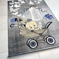 فرش ماشینی کودک ۴ متری طرح نوزاد (فرش هنرمند )