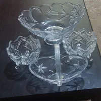 ظروف کریستال پذیرایی قدیمی دهه ی ۷۰ اصل ژاپن