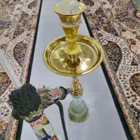 قلیان تنه برنج طلایی سنگین