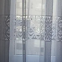 پرده حریر تور پانچی در حد نو