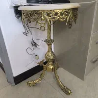 میز تلفن برنجی