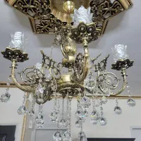 ۴ عدد لوستر ۵ شاخه تمام برنج