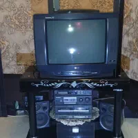 تلوزیون الجی/میز تلوزیون شیشه ای