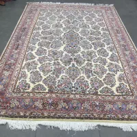 فرش دستباف (بساک)۶ متری تک اراک نقشه دسته گلی|فرش|مشکین‌دشت, |دیوار