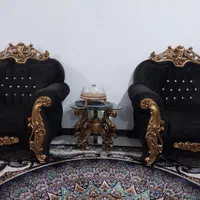 مبل 7 نفره در حد نو و  ساعت دیواری