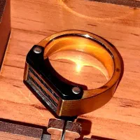 انگشتر استیل طلایی