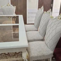 میز ناهارخوری کلاسیک ۸ نفره پارچه ترک