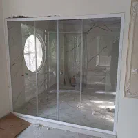 کابین دوش (دوردوشی )پارتیشن حمام شیشه سکوریت|لوازم حمام|چهارباغ, |دیوار