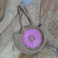 کیف مکرومه، کیف و کلاه رافیا|کیف، کفش، کمربند|قم, چهار مردان|دیوار