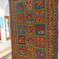 گلیم شیریکی پیچ‌|گلیم، جاجیم، گبه|کرمان, |دیوار