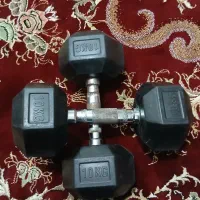 دمبل 10 کیلویی|تجهیزات ورزشی|سنندج, |دیوار