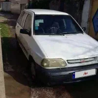 پراید هاچبک مدل ۷۷ سفید کولر دار کره ای|خودرو سواری و وانت|رشت, یخسازی|دیوار