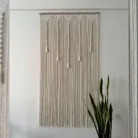 بافت انواع محصولات مکرومه بافی|صنایع دستی و سایر لوازم تزئینی|گنبد کاووس, |دیوار