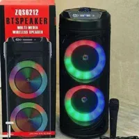 اسپیکر 13 اینچ بلوتوثی ZQS6212 میکروفون و کنترل|سیستم صوتی خانگی|رشت, کوی طالقانی|دیوار