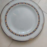 ظروف چینی مارک زرین گل سرمه ای
