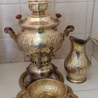 ست سماور برنجی ۷لیتری