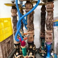 قلیون چوبی 5ماه استفاده شده دونه ای 800تومن