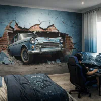 کاغذ دیواری و پوستر سه بعدی|مصالح و تجهیزات ساختمان|تهران, گلستان (شهرک راه آهن)|دیوار