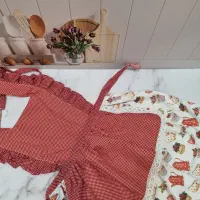 سرویس آشپزخونه با پارچه کتان نخ|سفره، حوله، دستمال آشپزخانه|بندرعباس, |دیوار