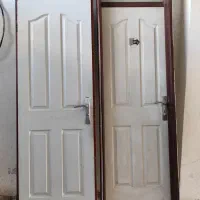 درب چوبی با چهارچوب فلزی