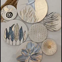 دیوارکوب سفالی طرح پرستو