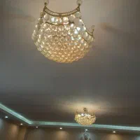 ۶ عدد لوستر ایتالیایی برنز ، تعدادی جدا آویز لوستر