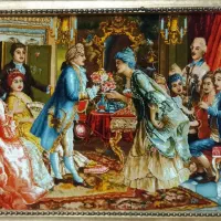 تابلو فرش تبریز نو و زیبا