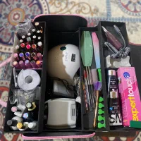 وسایل ناخن کاری چندماه خریده شده ب فروش میرسد