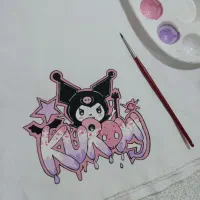 نقاشی روی مقنعه