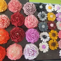 قالب سیلیکونی شمع گل رز و بابونه