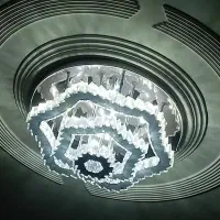 لوستر کریستالی مدرن تک رنگ مهتابی