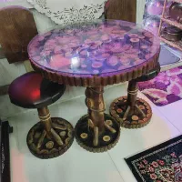 میز ناهارخوری دونفره با دوتا صندلی سالم سنتی|میز و صندلی غذاخوری|مشهد, کوی المهدی|دیوار