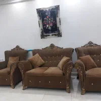 مبل۷نفره تمیز با جلو مبلی|مبلمان خانگی و میز عسلی|رشت, دروازه لاکان|دیوار