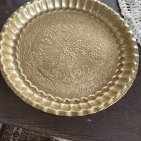 سینی قلم زنی برنجی نو