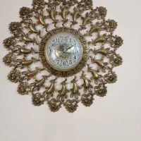 آینه کنسول برنجی،ساعت،جاکلیدی،۳عددمجسمه فرشته|بوفه، ویترین، کنسول|فردیس, منظریه|دیوار